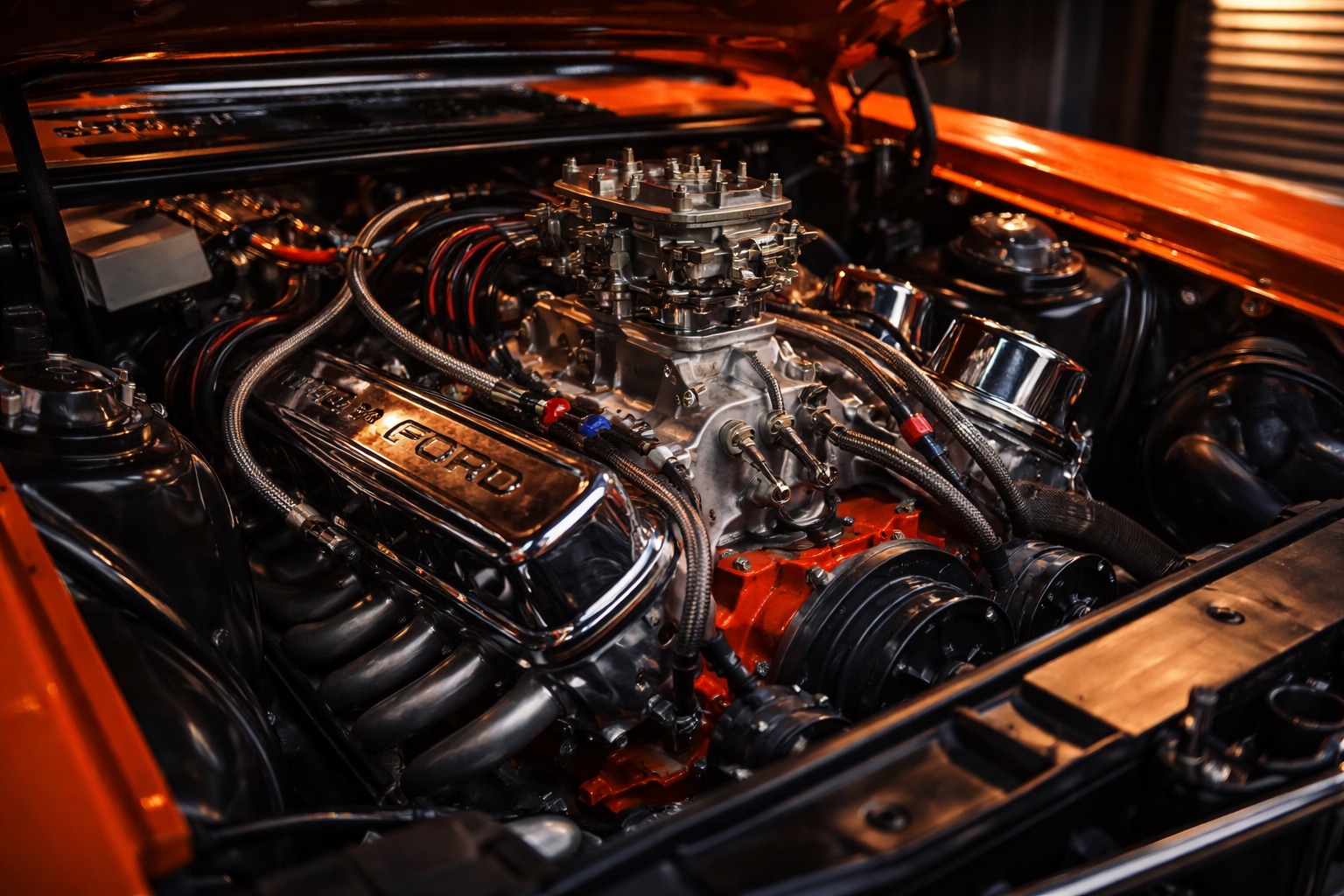 Ford engine bay